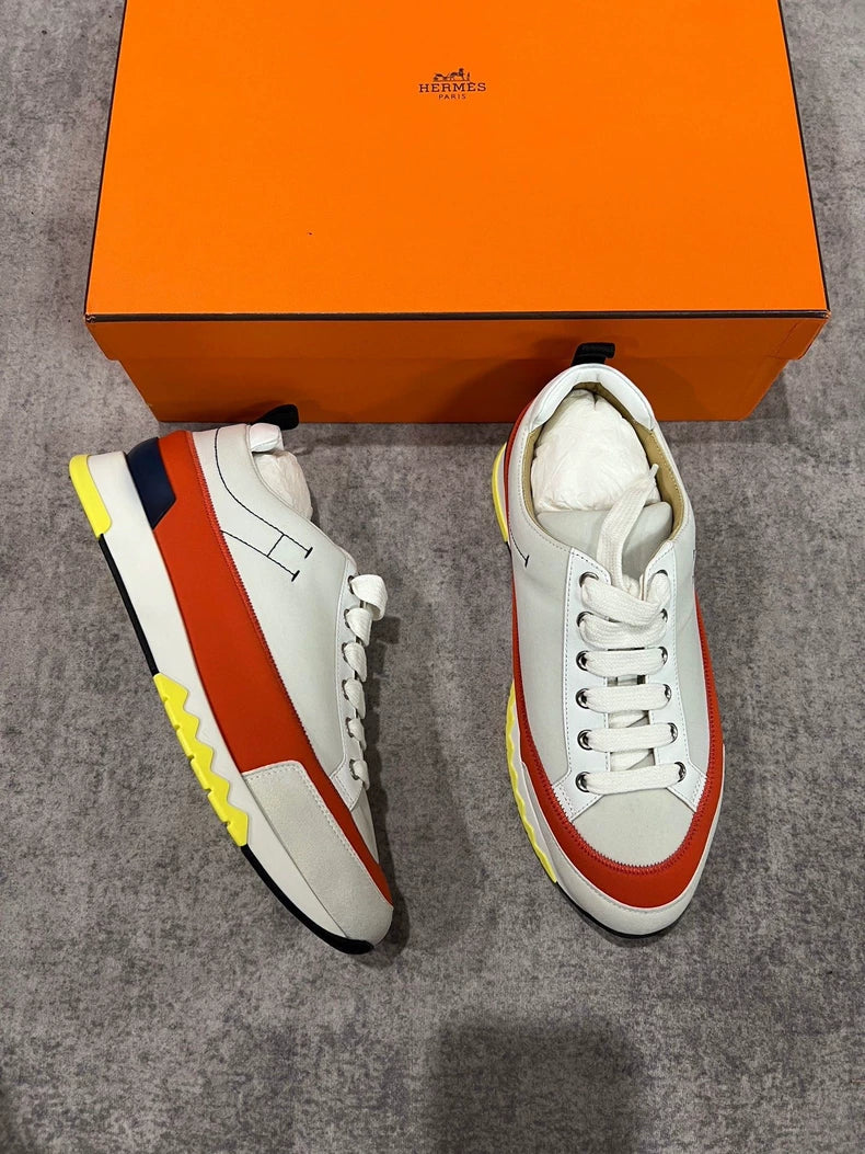 Hermes White Casual Sneakers-yf