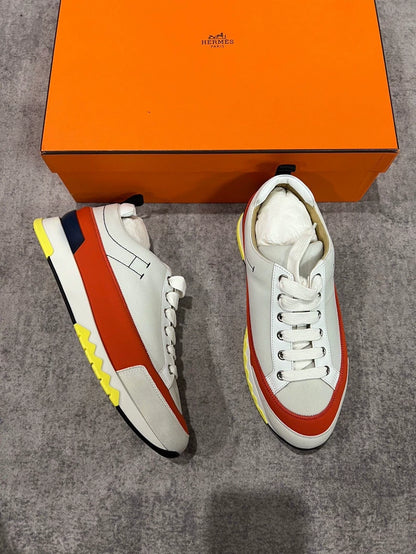 Hermes White Casual Sneakers-yf