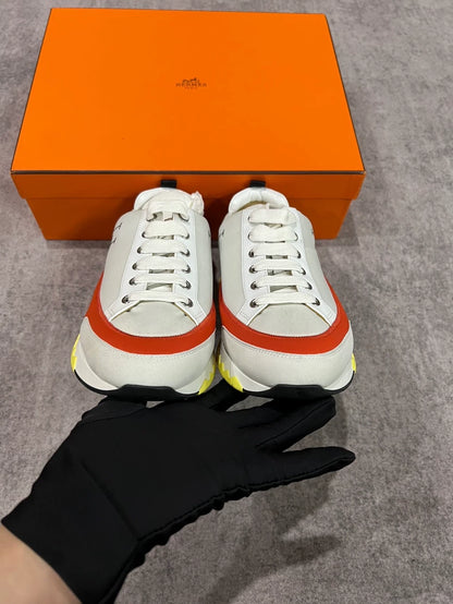Hermes White Casual Sneakers-yf