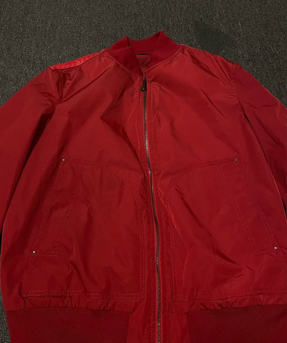 Bottega Veneta Red Baseball Jacket-yf