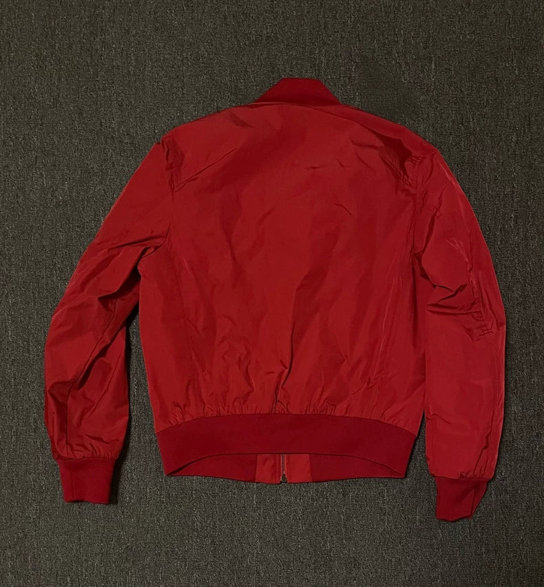 Bottega Veneta Red Baseball Jacket-yf