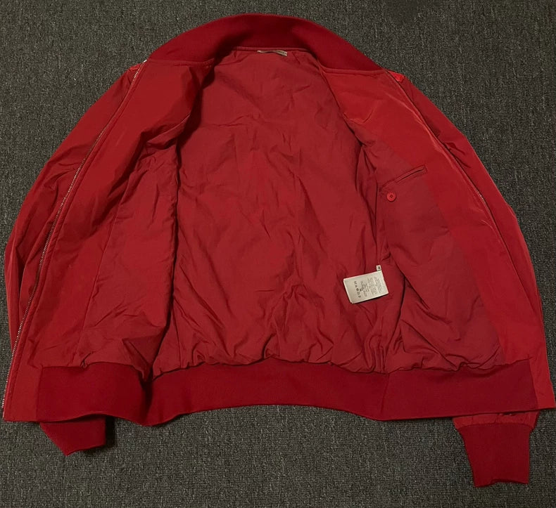 Bottega Veneta Red Baseball Jacket-yf