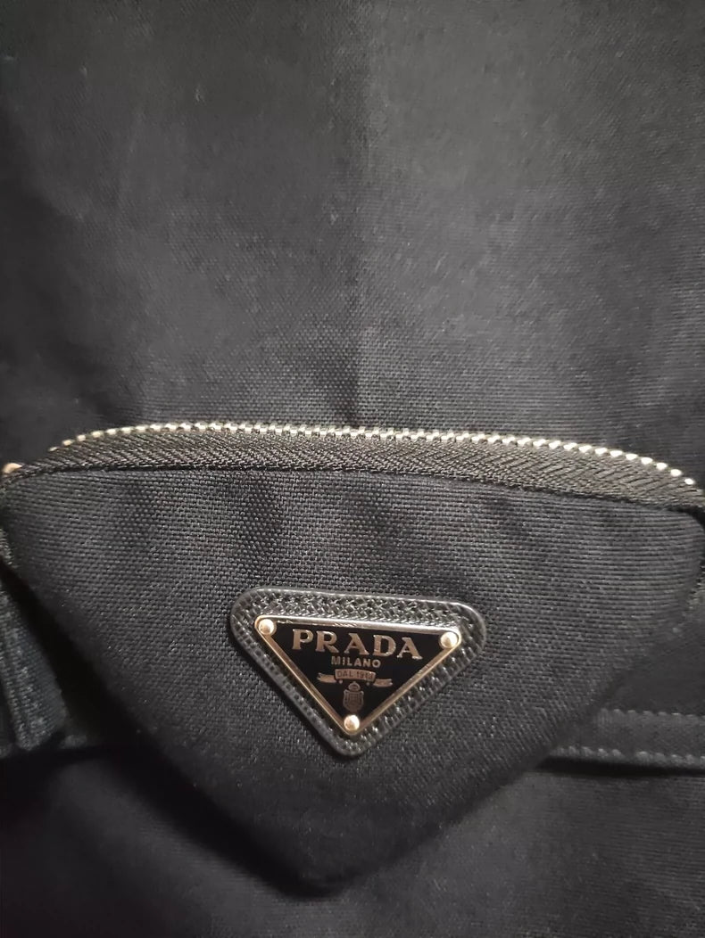 Prada Black Belted Coat for FW22 Collection