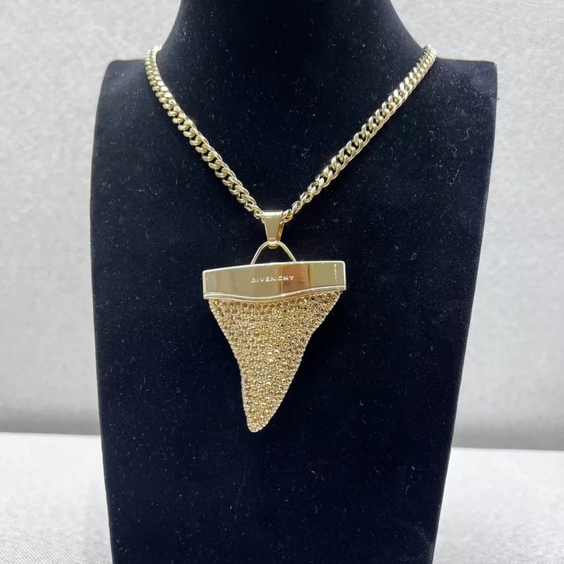Givenchy Shark Tooth Gold Necklace
