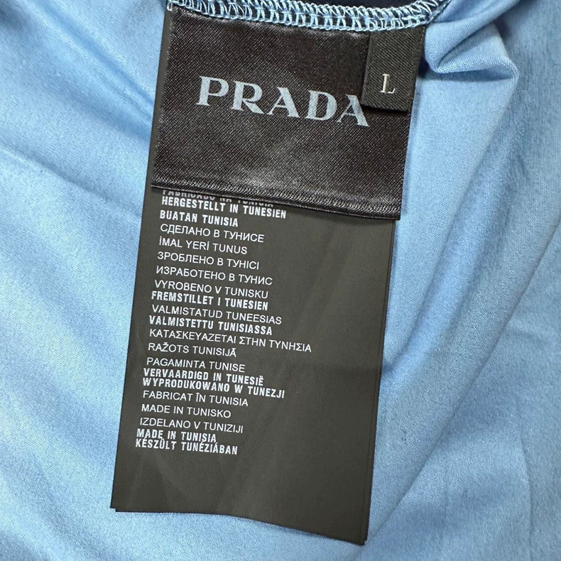 Prada Black Blue Short Sleeve T-Shirt