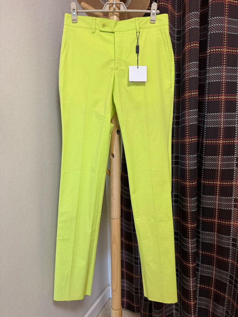 Hermes Yellow Casual Pants with Tags-yf