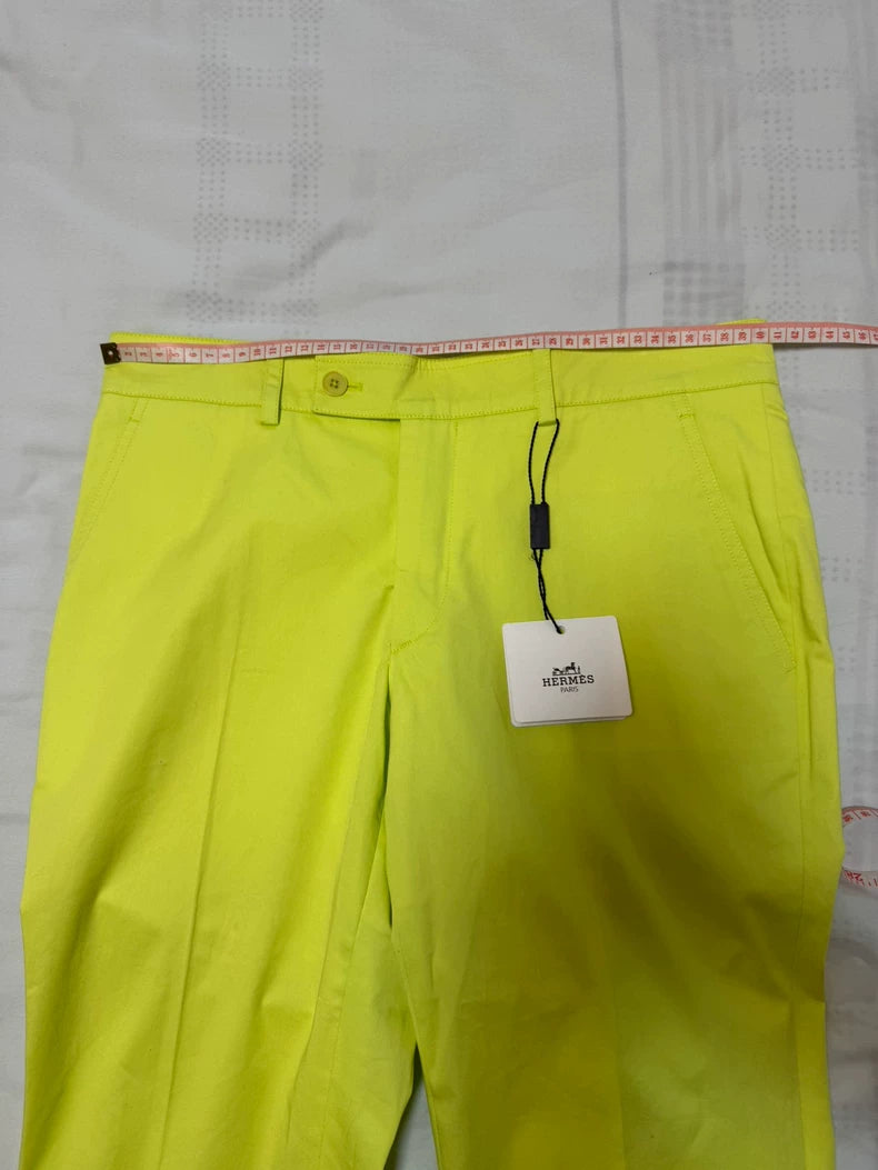 Hermes Yellow Casual Pants with Tags-yf