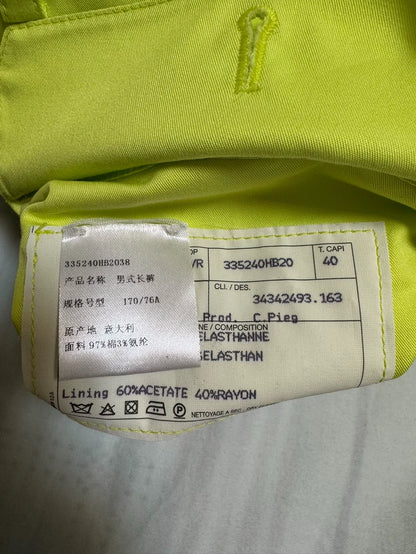 Hermes Yellow Casual Pants with Tags-yf