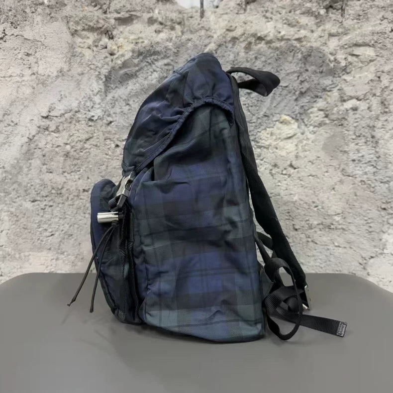 Prada Checkered Backpack