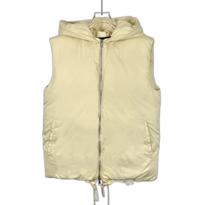 Celine Yellow Hooded Puffer Vest