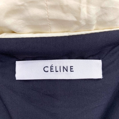 Celine Yellow Hooded Puffer Vest