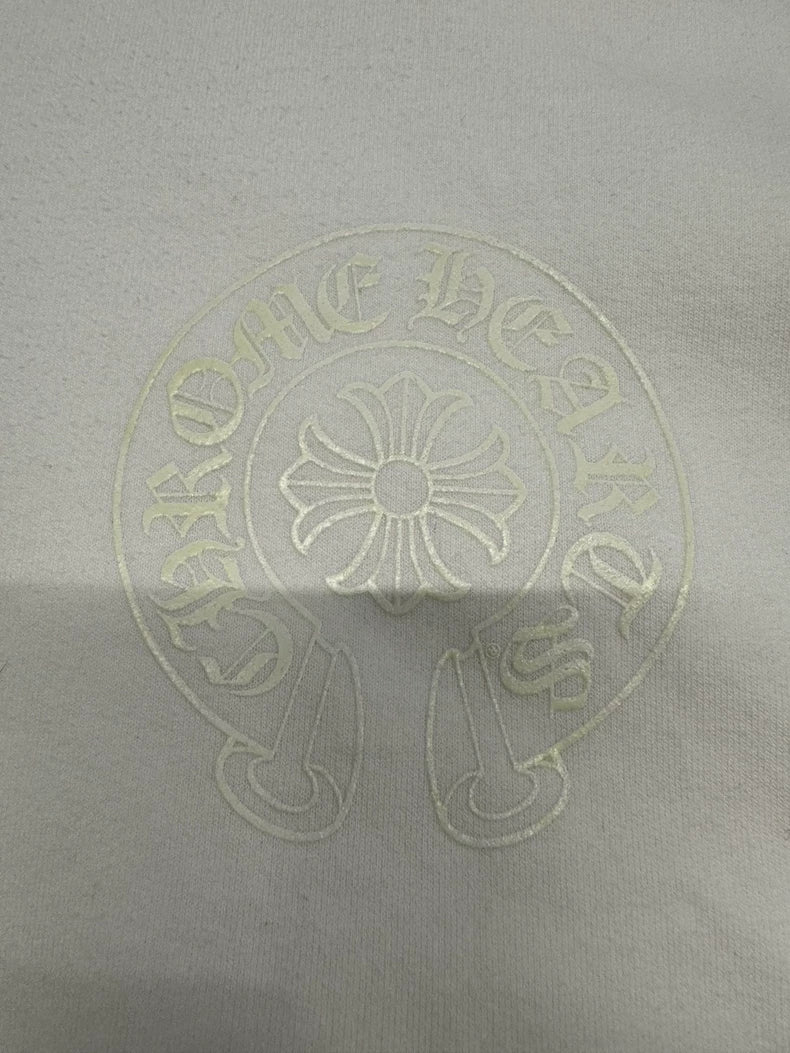 Chrome Hearts White Glow Horseshoe Hoodie-yf
