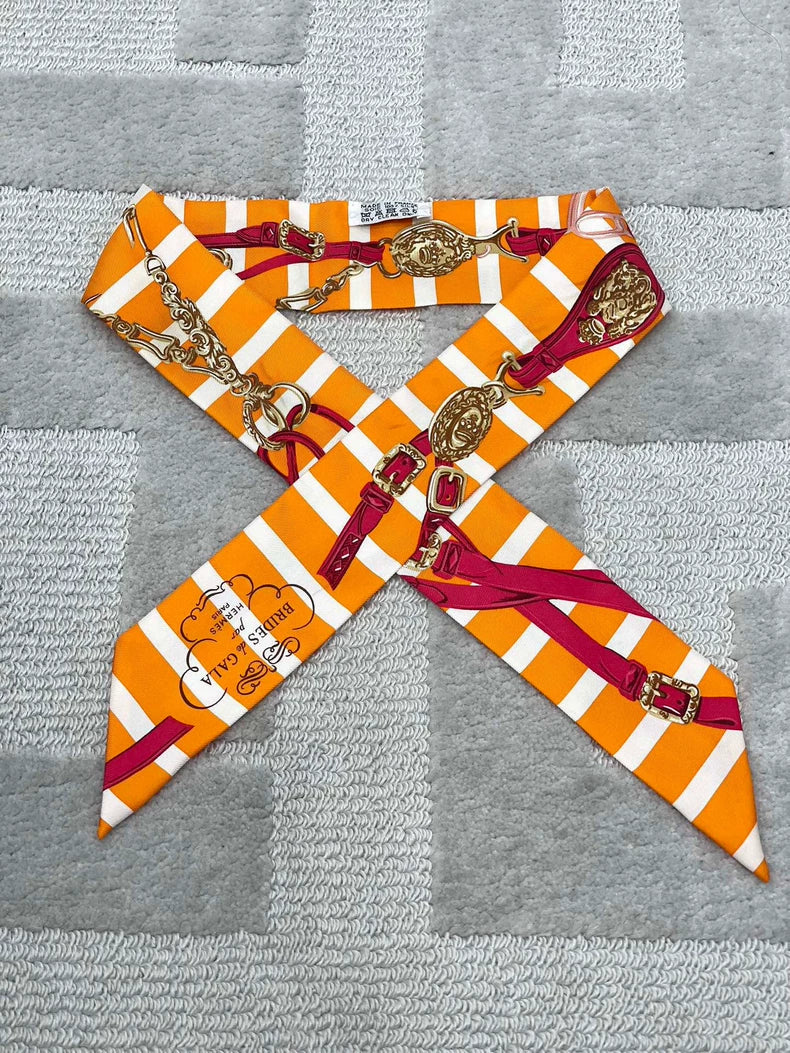 Hermes Silk Long Scarf