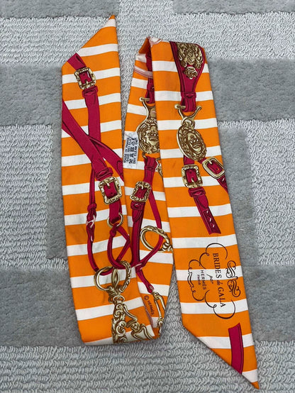 Hermes Silk Long Scarf