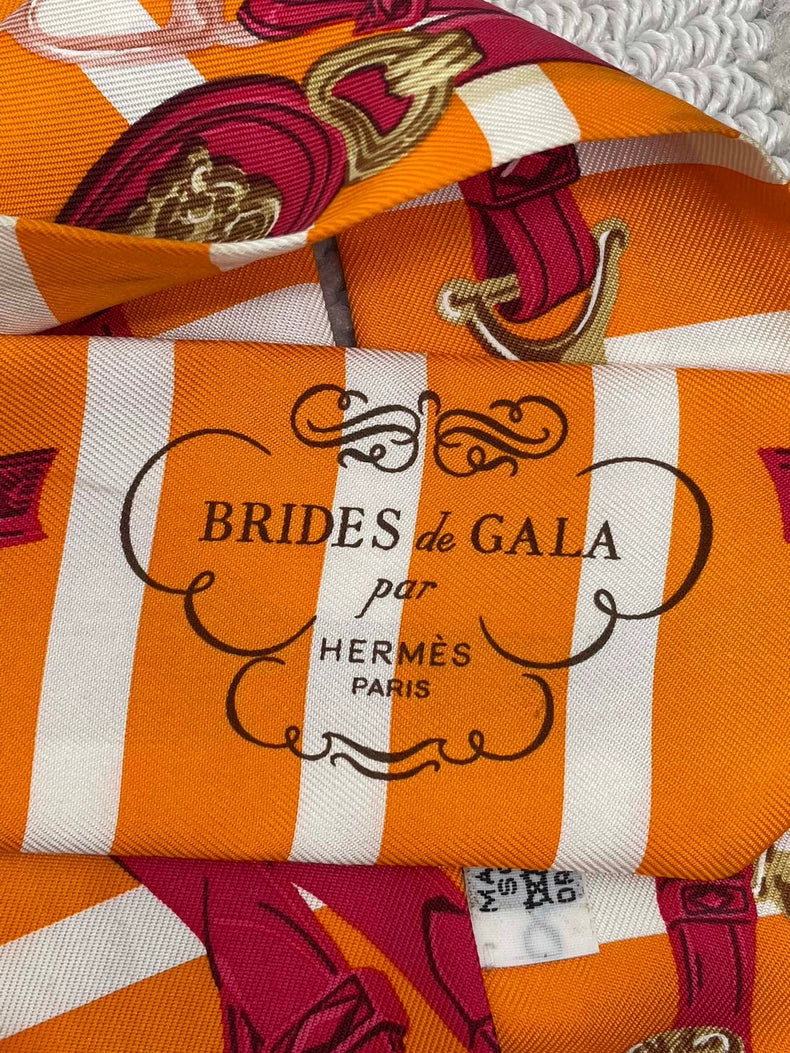 Hermes Silk Long Scarf