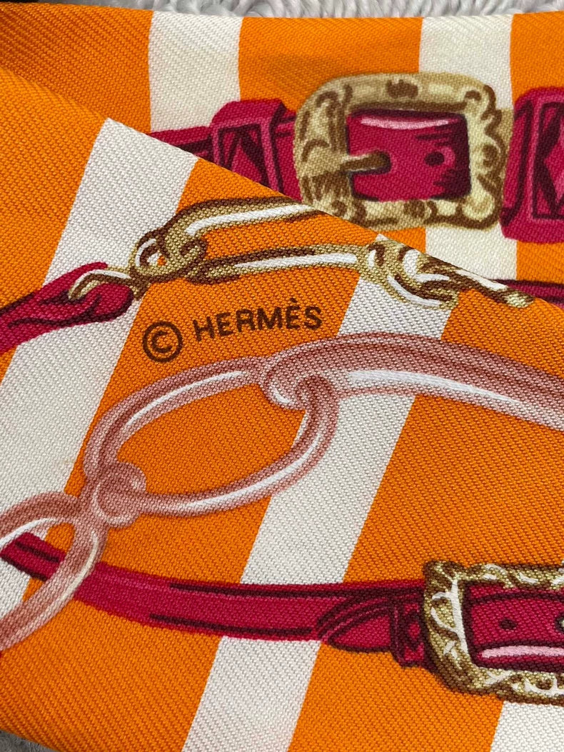 Hermes Silk Long Scarf