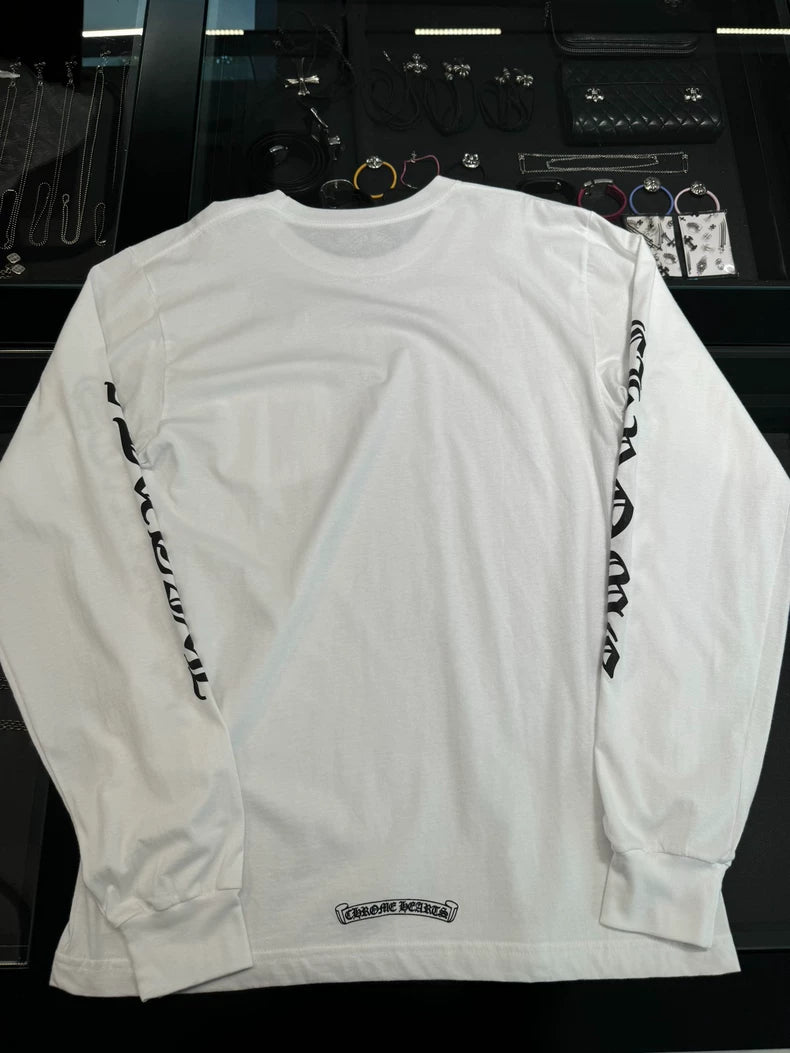 Chrome Hearts White Long Sleeve Shirt-yf