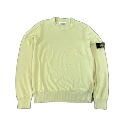 Stone Island Knit Sweater in Avocado Color