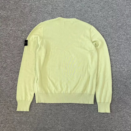 Stone Island Knit Sweater in Avocado Color