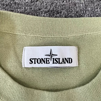 Stone Island Knit Sweater in Avocado Color