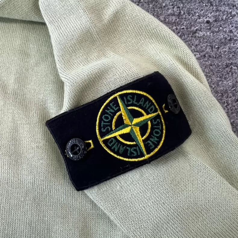 Stone Island Knit Sweater in Avocado Color