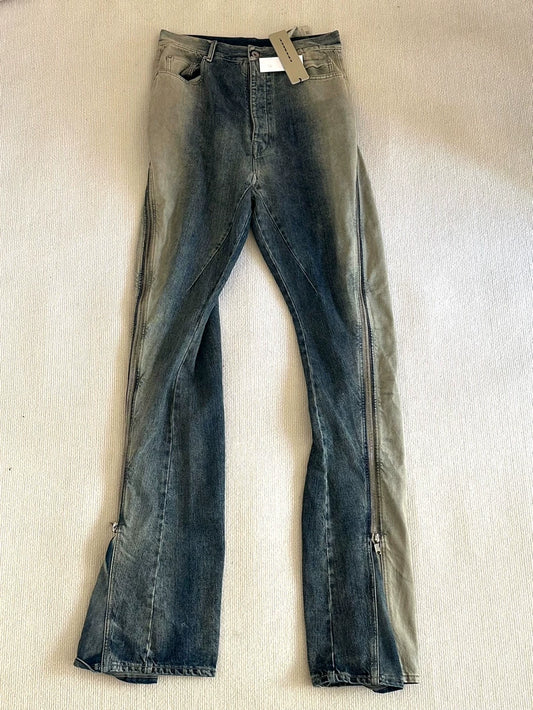 Rick Owens Drkshdw Gradient Zippered Pants
