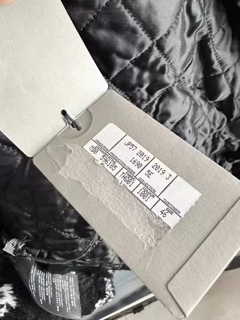 Black Balenciaga Teddy Fur Coat