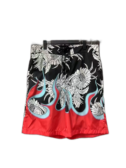 Prada Flame Metal Triangle Logo Shorts