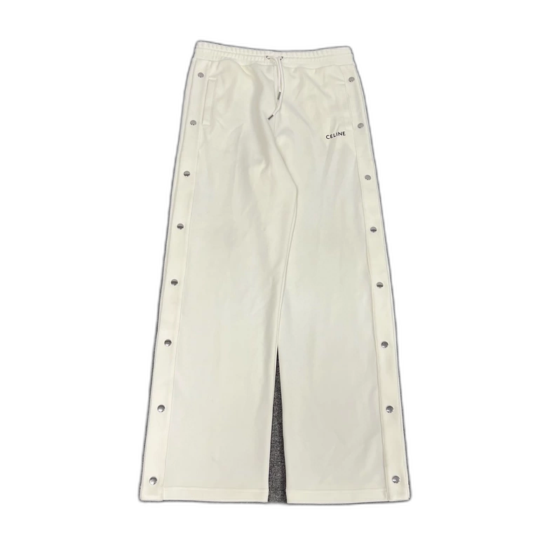 Celine Button-Up Pants in Cream Color