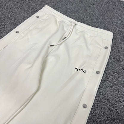 Celine Button-Up Pants in Cream Color