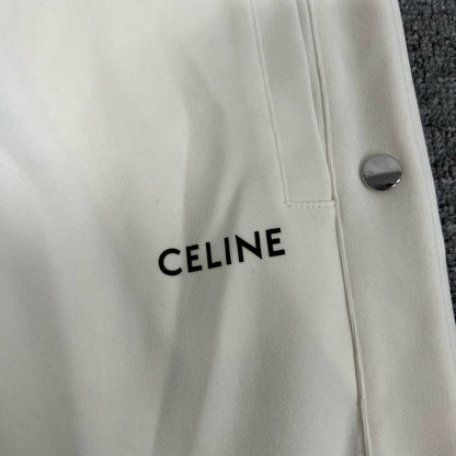 Celine Button-Up Pants in Cream Color