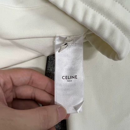 Celine Button-Up Pants in Cream Color