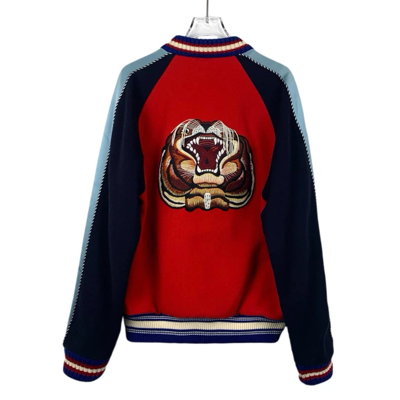Gucci Embroidered Wool Baseball Jacket