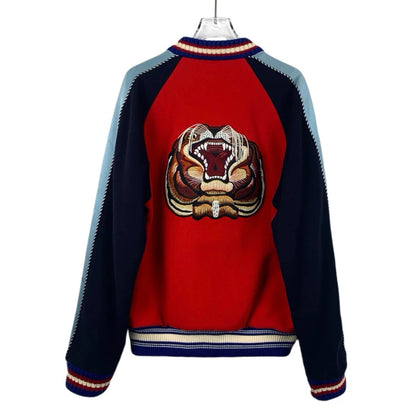 Gucci Embroidered Wool Baseball Jacket
