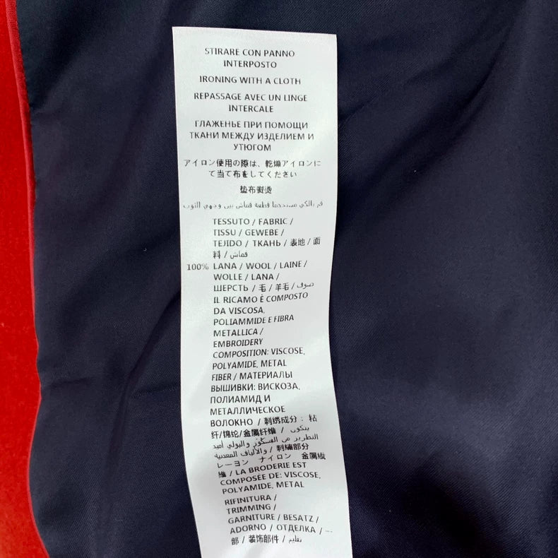 Gucci Embroidered Wool Baseball Jacket