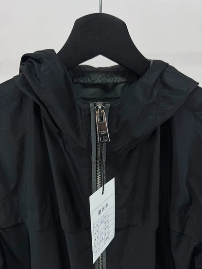 Prada Black Nylon Hooded Jacket