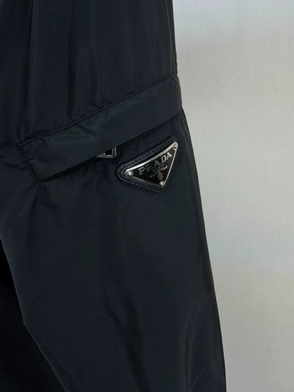 Prada Black Nylon Hooded Jacket