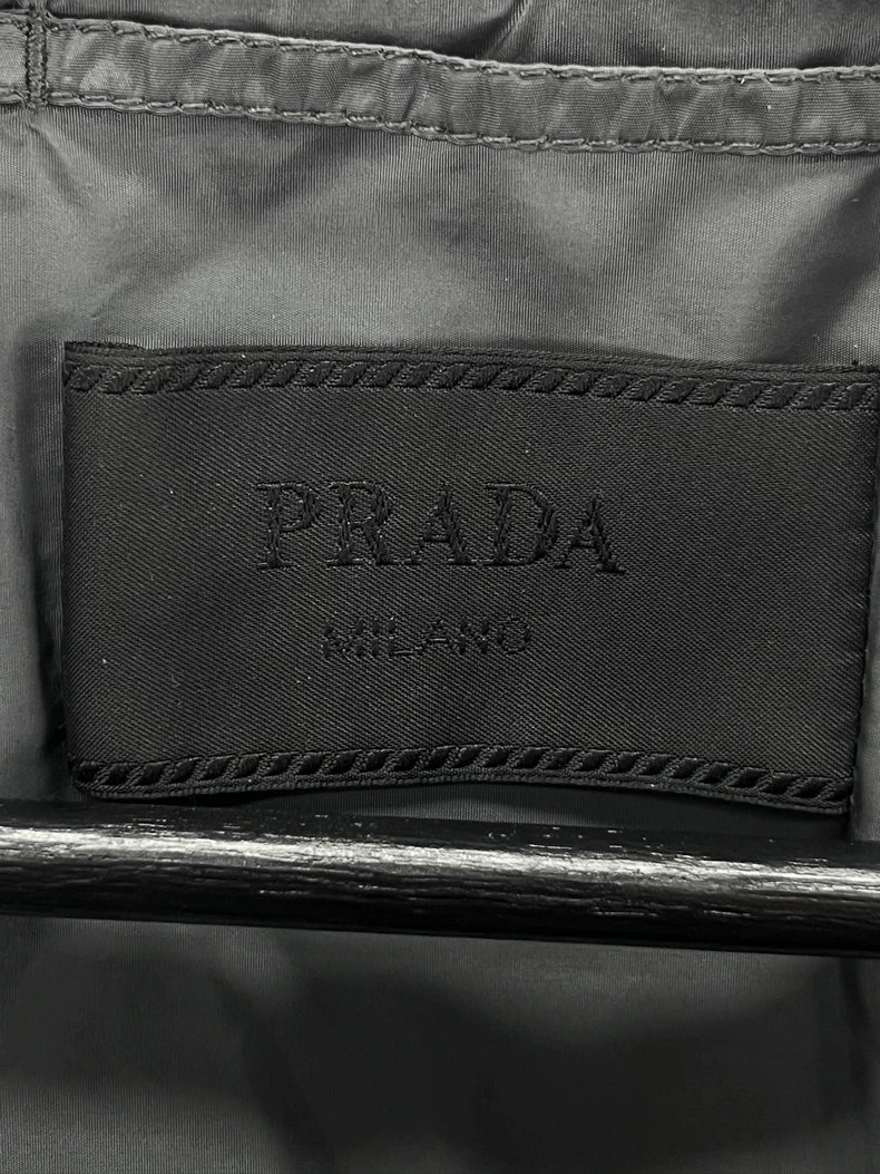 Prada Black Nylon Hooded Jacket