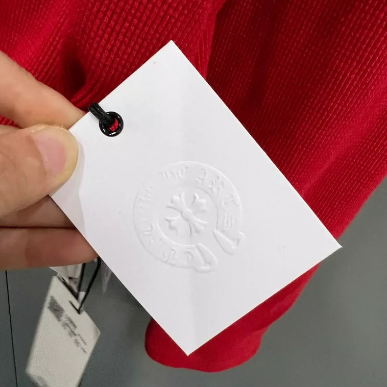 Chrome Hearts Red Long Sleeve Knit Sweater