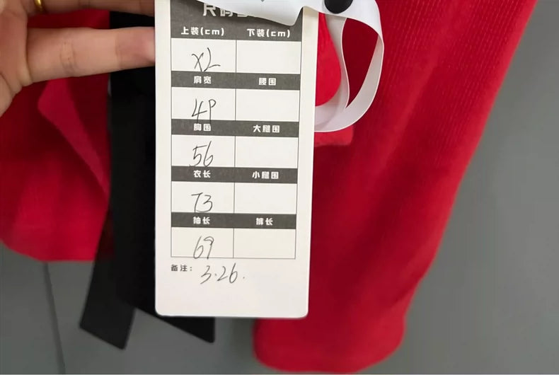 Chrome Hearts Red Long Sleeve Knit Sweater