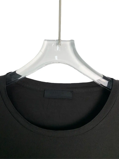 Prada Men's Dark Gray Cotton T-Shirt