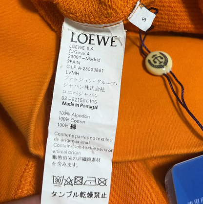 Loewe Orange Cotton Men's Hoodie 0089