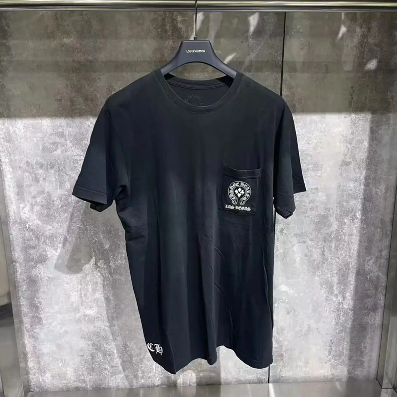 Chrome Hearts Black Cotton T-Shirt for Men 0089