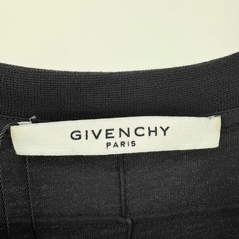 Givenchy Black Men's T-Shirt with Unique Patches 0089