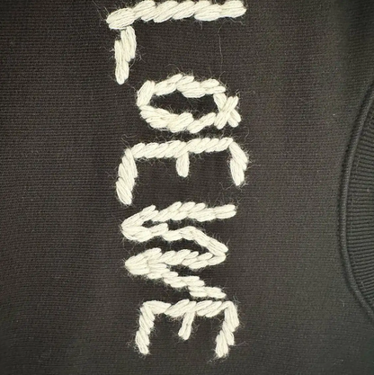 Loewe Black Cotton Sweatshirt for Men 0089