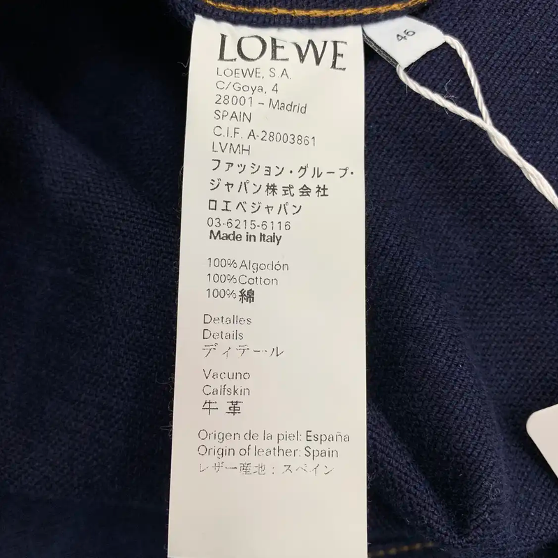 Loewe Men's Blue Cotton Casual Jacket 0089