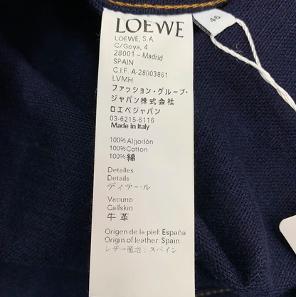 Loewe Men's Blue Cotton Casual Jacket 0089