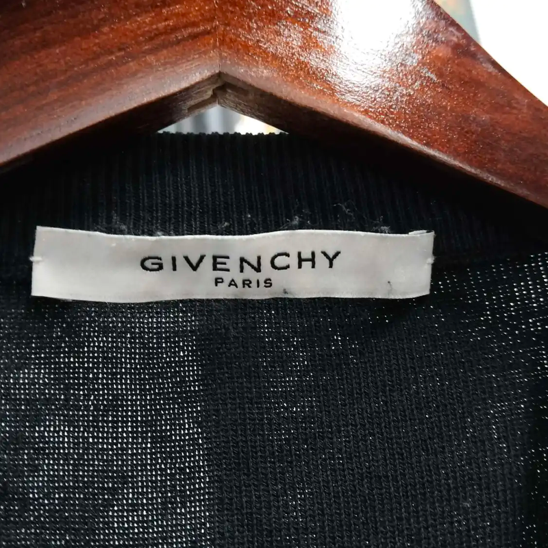 Givenchy Black Long Sleeve Knit Sweater 0089