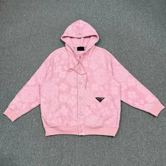 Prada Pink Cotton Men's Hoodie