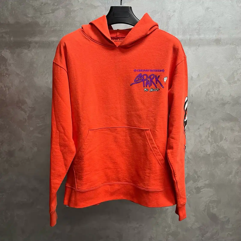 Chrome Hearts Red Cotton Hoodie for Men 0089